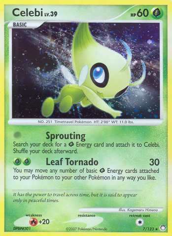 Celebi (7/123) [Diamond & Pearl: Mysterious Treasures]