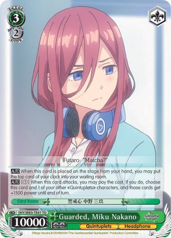 Guarded, Miku Nakano (5HY/W83-TE41 TD) [The Quintessential Quintuplets]