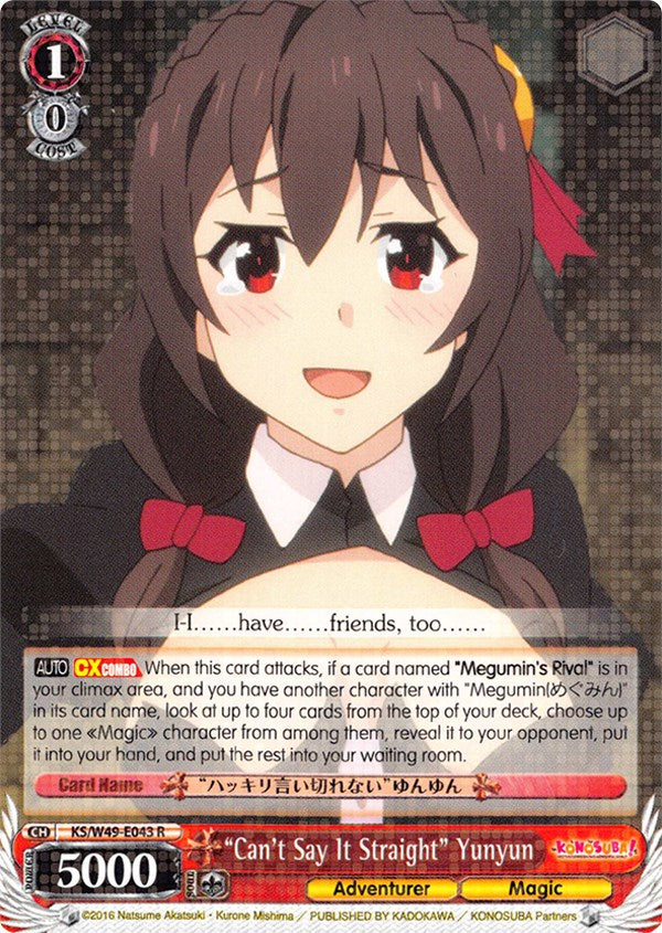 "Can't Say It Straight" Yunyun (KS/W49-E043 R) [KonoSuba]