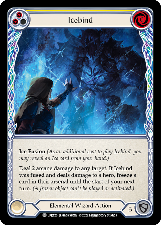 Icebind (Yellow) [UPR120] (Uprising)  Rainbow Foil