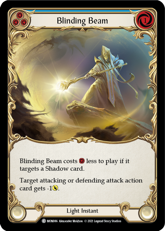 Blinding Beam (Blue) [MON086] (Monarch)  1st Edition Normal