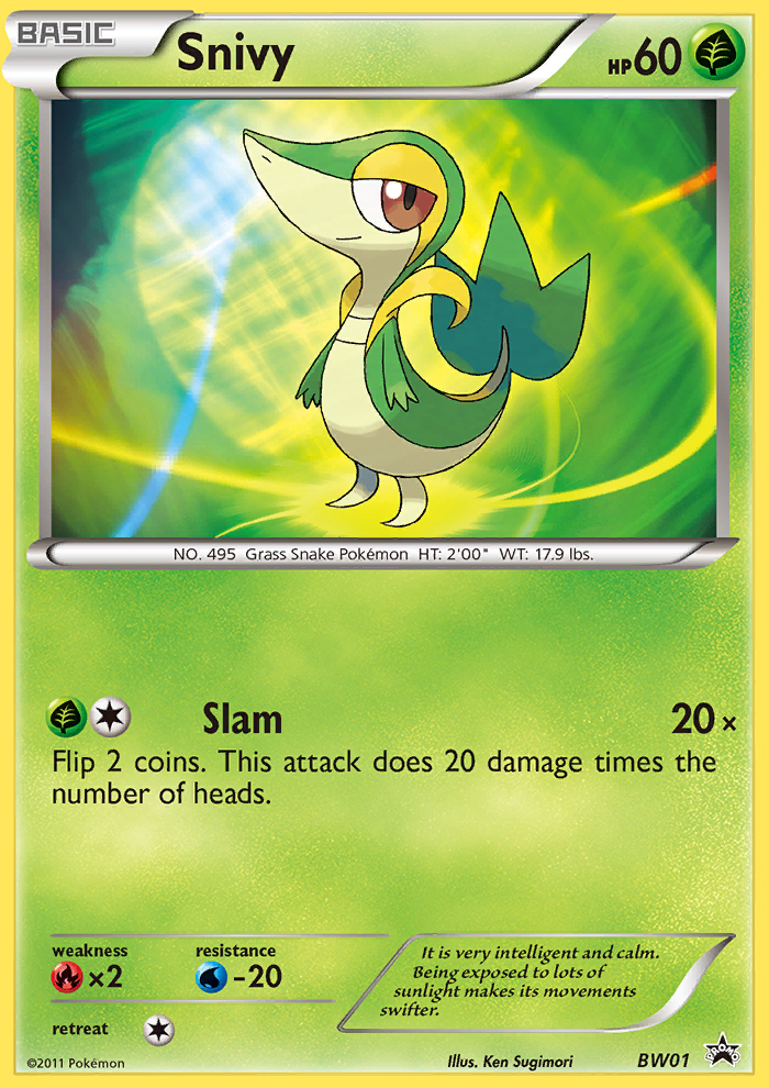 Snivy (BW01) [Black & White: Black Star Promos]