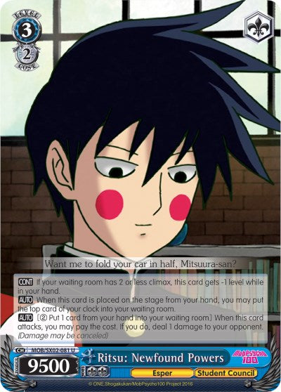 Ritsu: Newfound Powers (MOB/SX02-081 U) [Mob Psycho 100]
