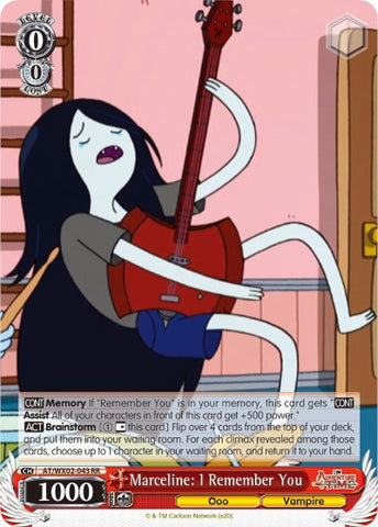 Marceline: I Remember You (AT/WX02-043 RR) [Adventure Time]