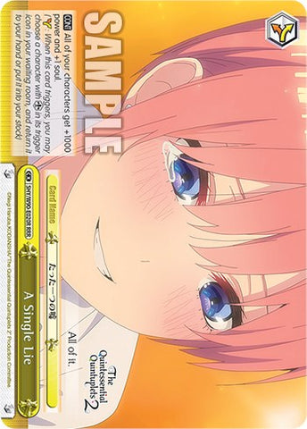 A Single Lie (5HY/W90-E020R RRR) [The Quintessential Quintuplets 2]