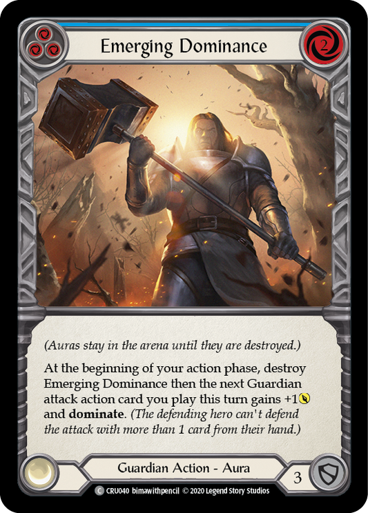 Emerging Dominance (Blue) [CRU040] (Crucible of War)  1st Edition Normal